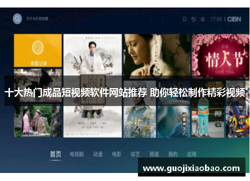 十大热门成品短视频软件网站推荐 助你轻松制作精彩视频